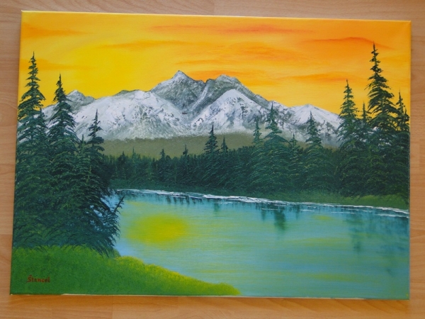 Vysoké Tatry západ slnka