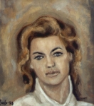 Hlava dívky - rokoko
