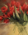 červené tulipány