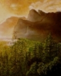 Svítání v Yosemite valley